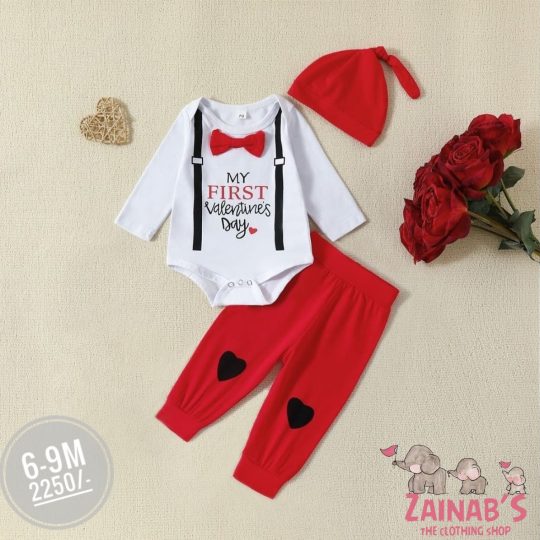 2-Piece My First Valentine's Day Outfit